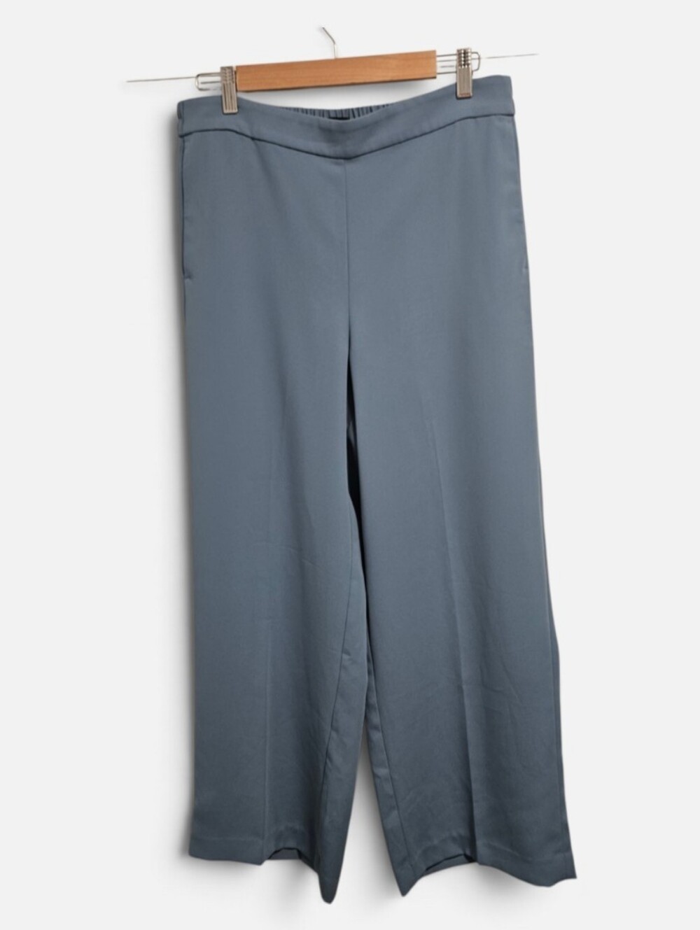 J Crew Jamie Wide Leg Pants Trousers Women Size 12 Cornflower Blue Pull On